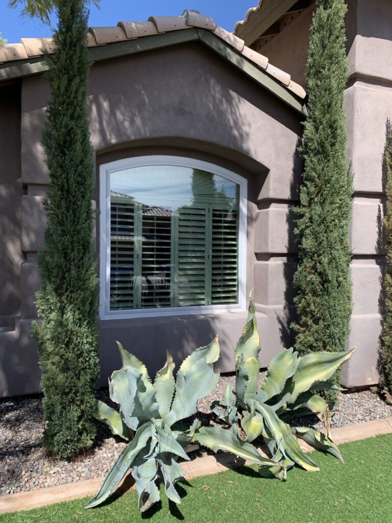 Custom fit window replacement in Gilbert AZ residential home